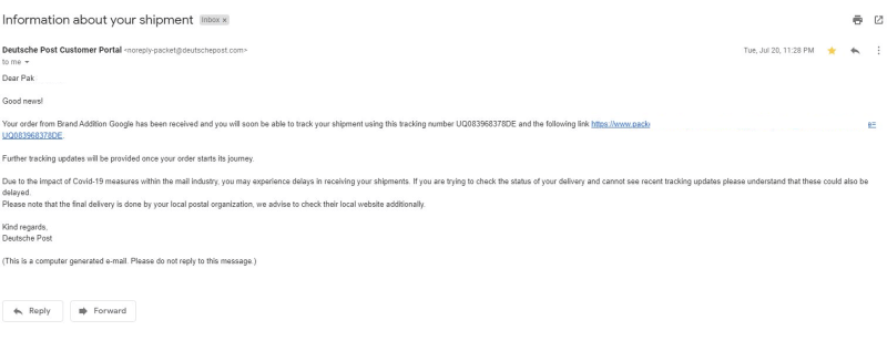 email kurir