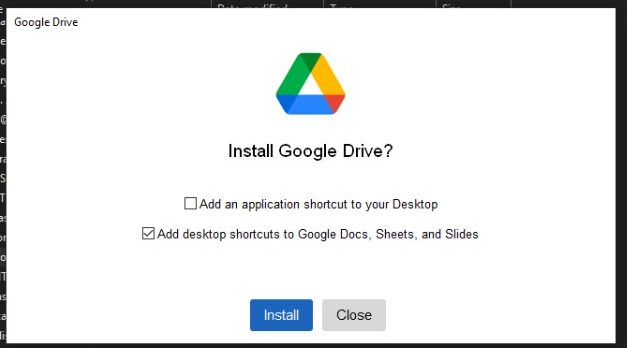 install google drive