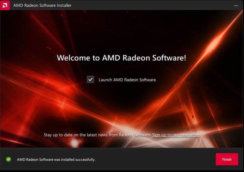 installer selesai