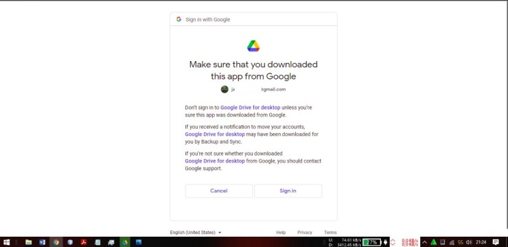 konfirmasi login