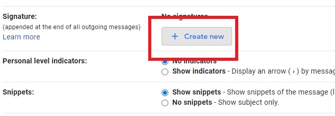 create new