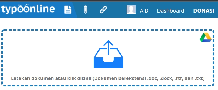 upload dokumen