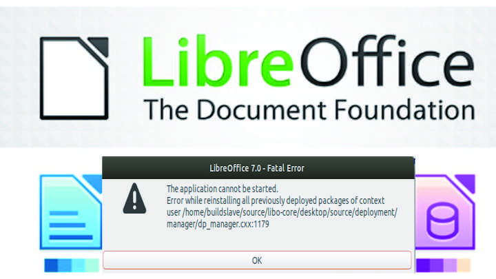 Cara Atasi LibreOffice Fatal Error: The application cannot be started.