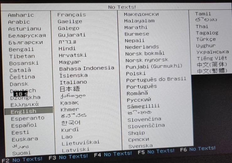 pilihan bahasa
