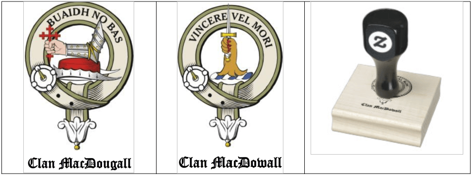 This image has an empty alt attribute; its file name is Clan-Crest-Stamps.png