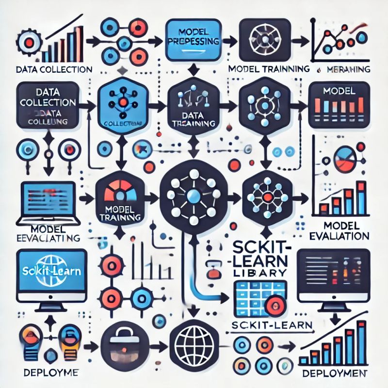 Scikit Learn Machine Learning Models In Python Workflow - Perfect Light Image - HD