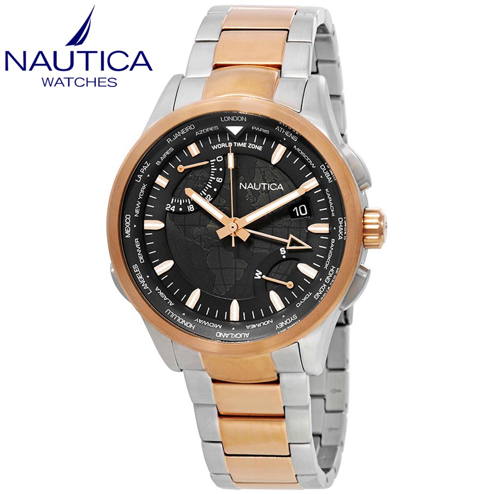 Reloj Nautica GMT NAPSHG004 Hora Mundial