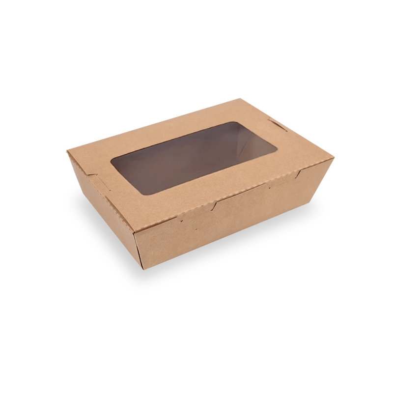 700ml Kraft Paper Openwork Lunch Box