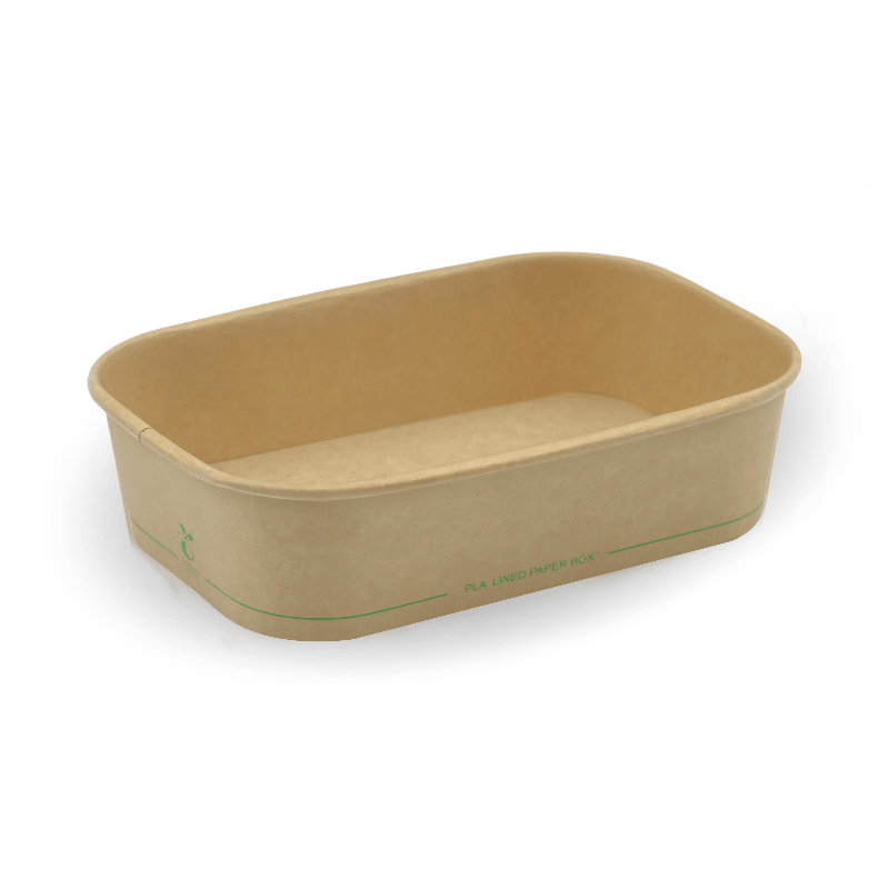 500ml ABAP-certified kraft deli container | AS4736 compostable | Leak-proof for hot foods