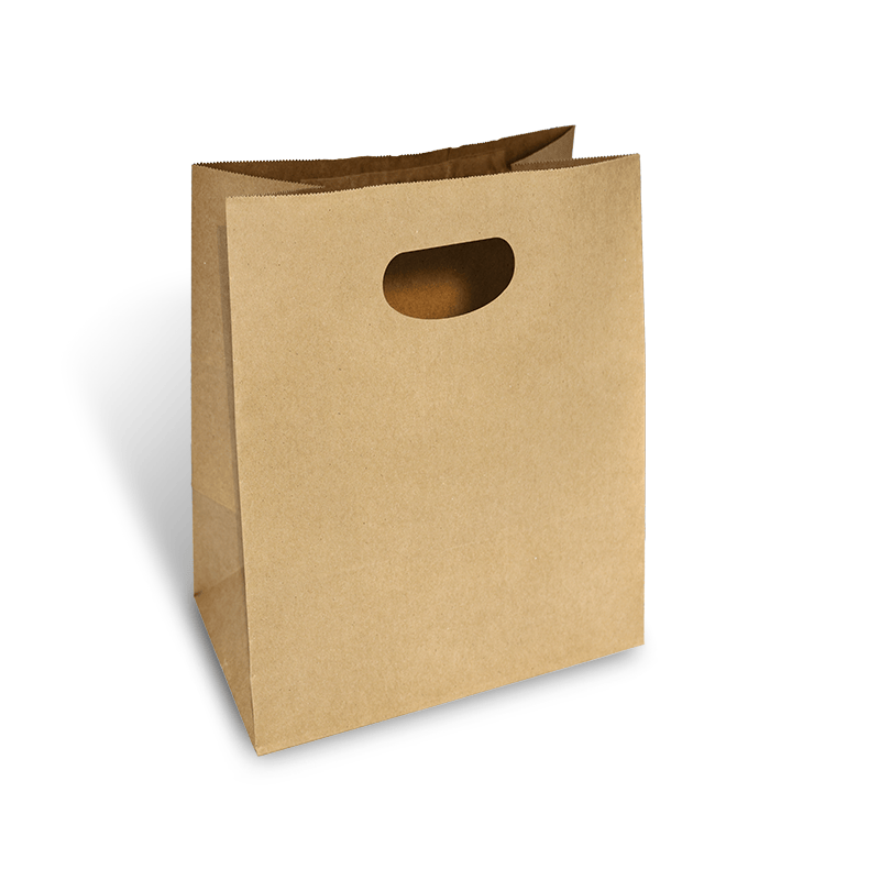 Small Die Cut Handle Kraft Paper Bags
