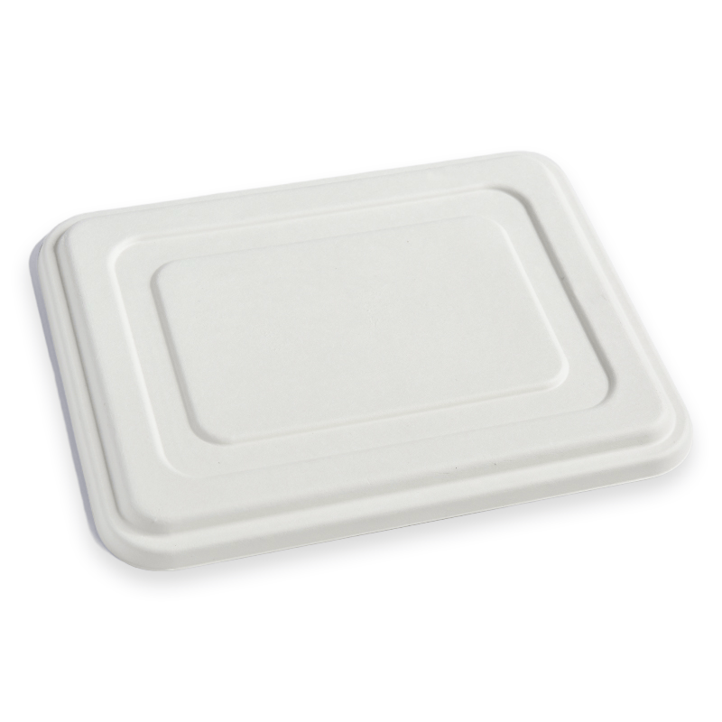 Sugarcane Fibre Lid For 5-Compartment Deep Lunch Tray