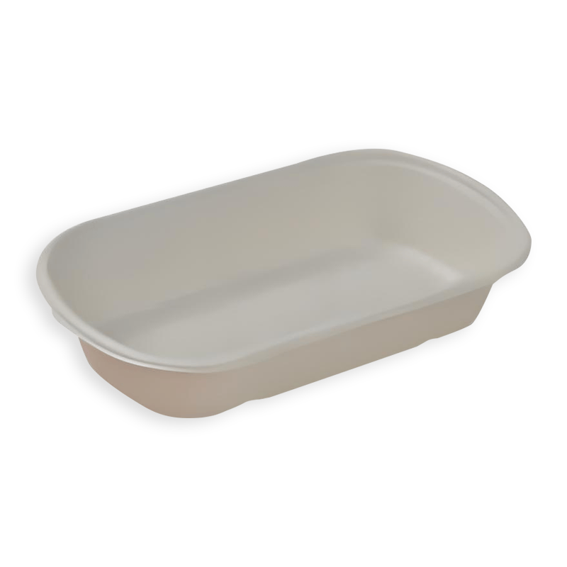 1000ml Oval Sugarcane Fibre Food Container
