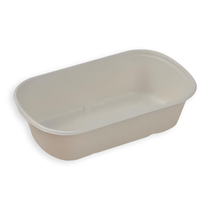 500ml Oval Sugarcane Fibre Food Container