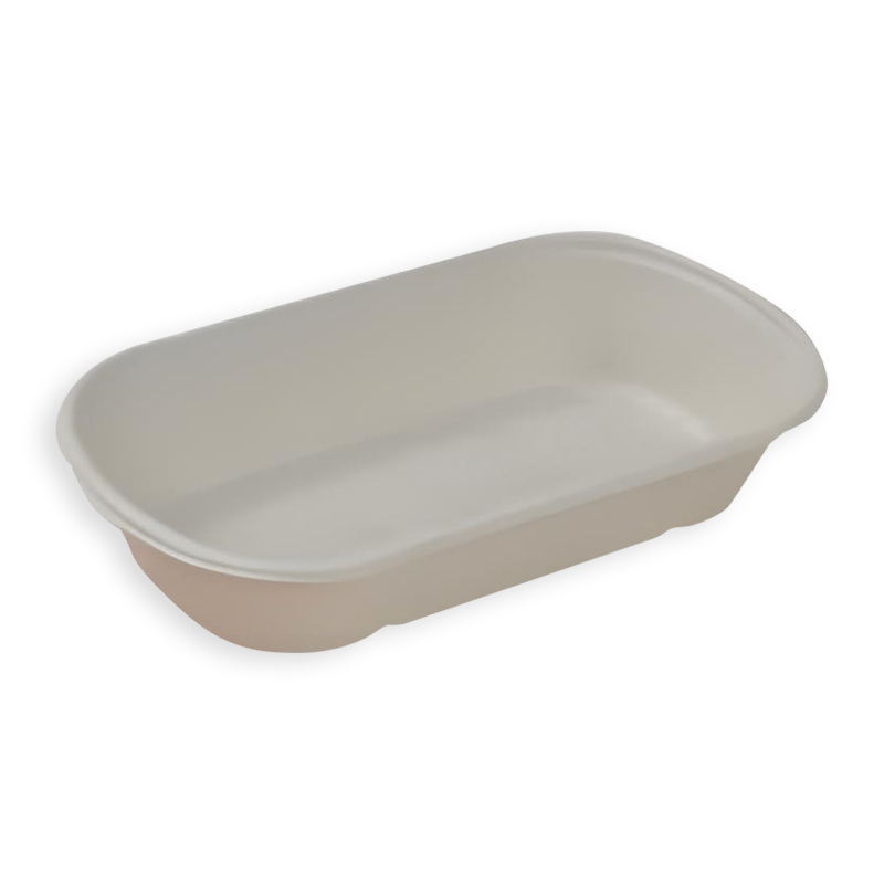 700ml Oval Sugarcane Fibre Food Container