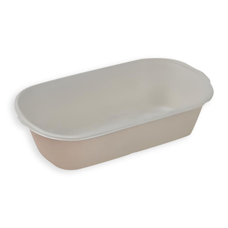 850ml Oval Sugarcane Fibre Food Container