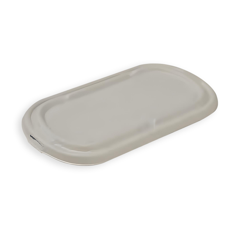 Sugarcane Fibre Lid For 500-700ml Oval Food Container