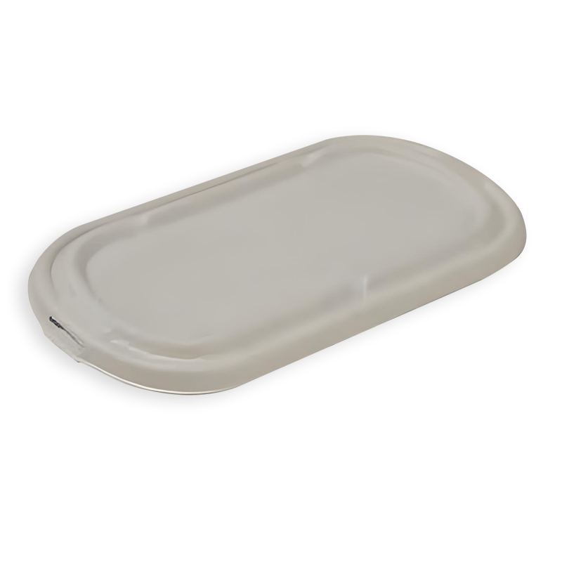 Sugarcane Fibre Lid For 850-1000ml Oval Food Container