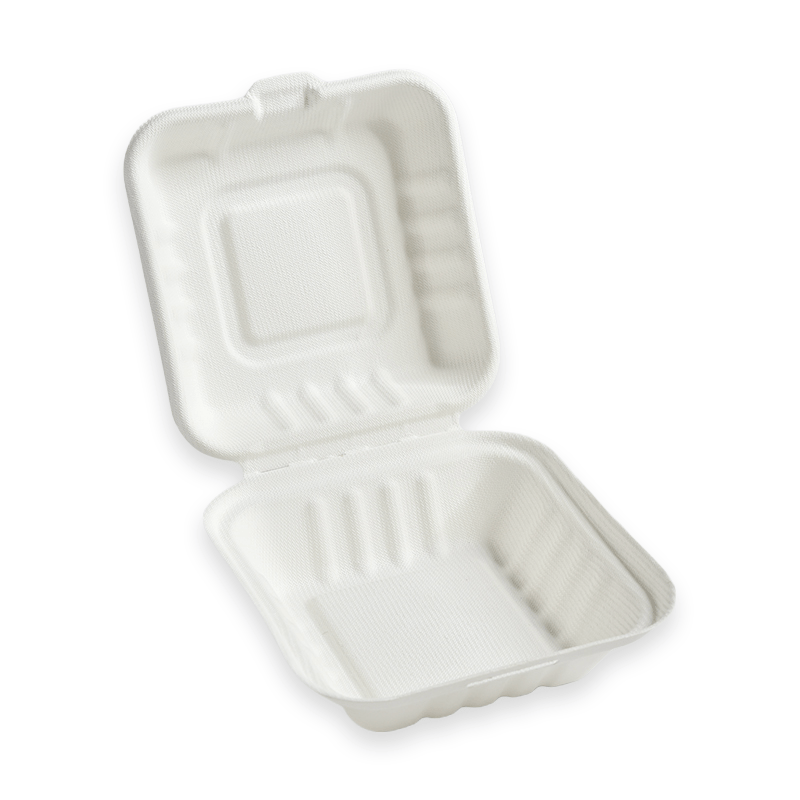 400ml Sugarcane Fibre Clamshell