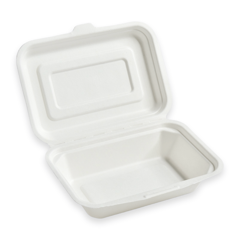 450ml Sugarcane Fibre Clamshell