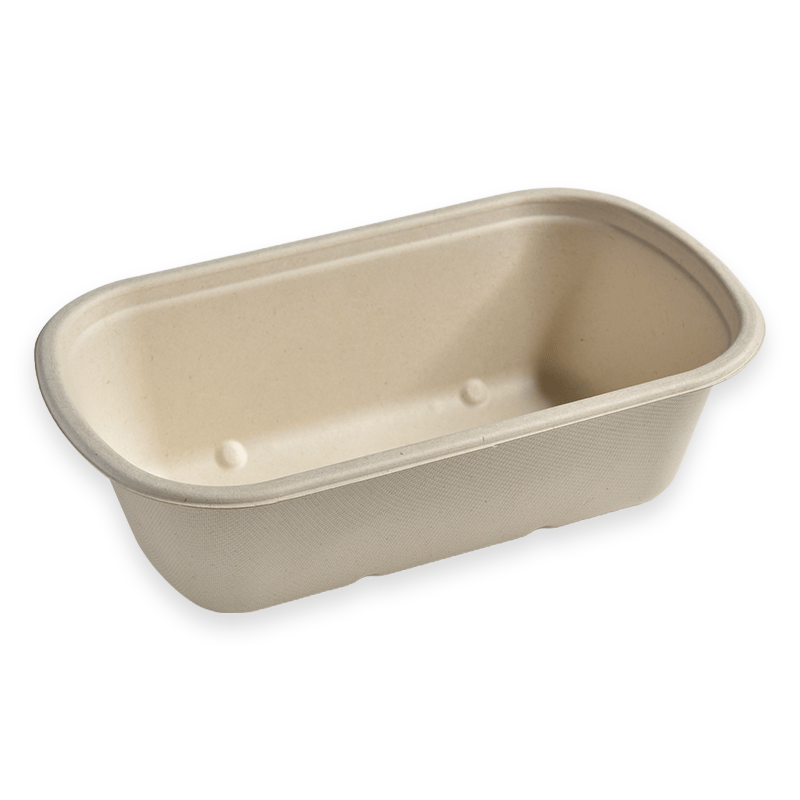 1000ml Oval Sugarcane Fibre Food Container