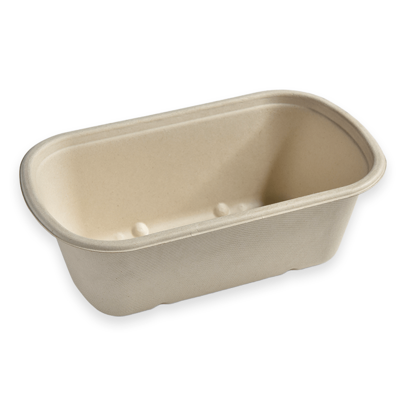 1200ml Oval Sugarcane Fibre Food Container