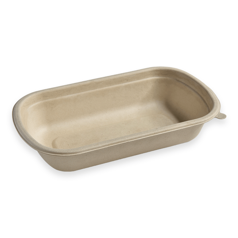 750ml Oval Sugarcane Fibre Food Container
