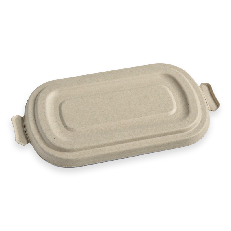 Sugarcane Fibre Lid For Oval Food Container
