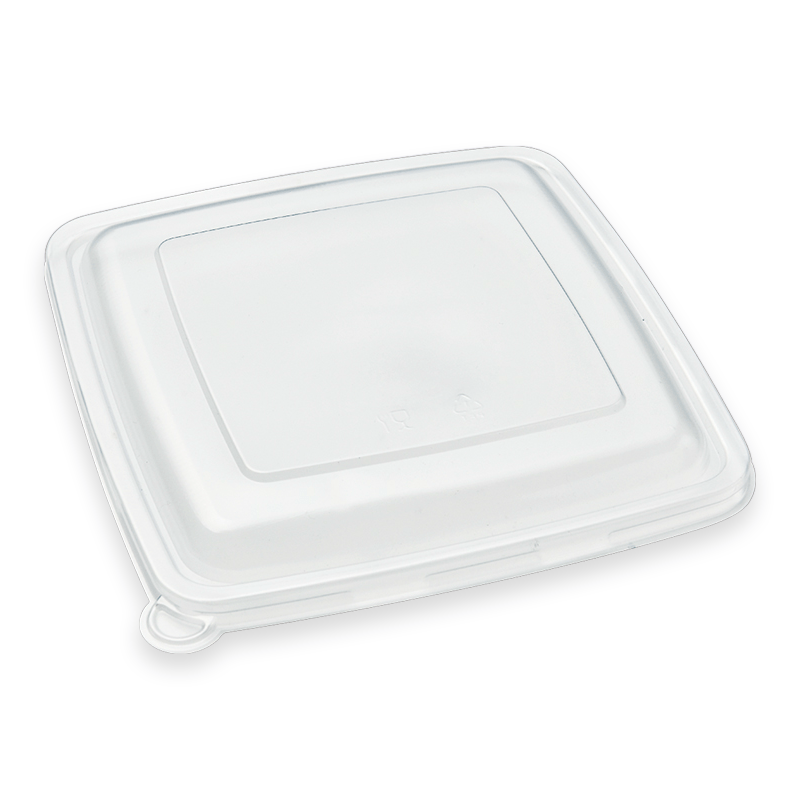 PET Lid For 9" Square Sugarcane Fibre Tray