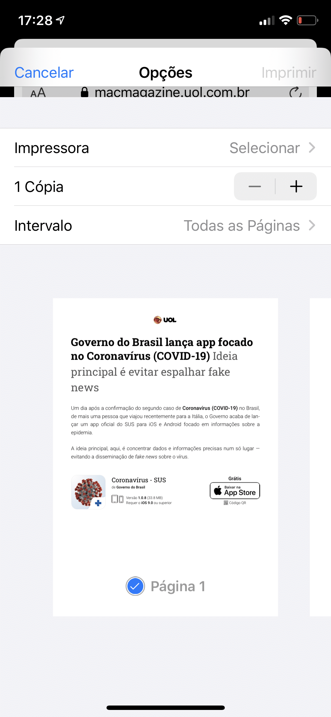 'página completa', é um recurso do iphone que permite salvar uma. Mm Responde Como Transformar Documentos E Paginas Web Em Pdf No Seu Iphone Ipad Macmagazine