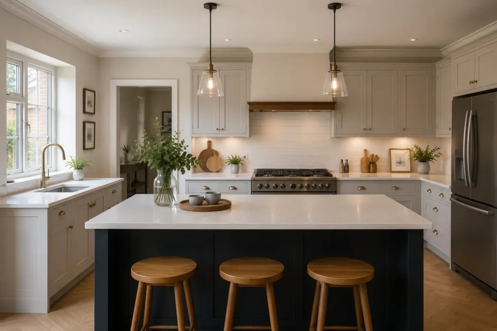 Kitchen after renovation in Berkshire
