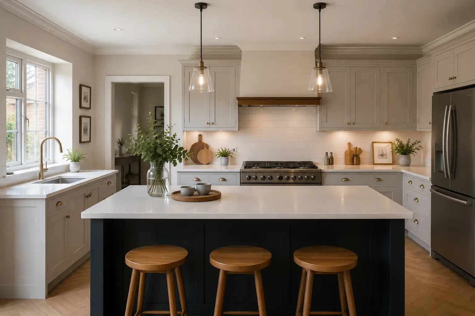 Kitchen after renovation in Berkshire