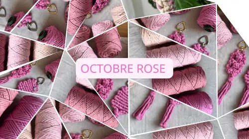 FIL MACRAME OCTOBRE ROSE