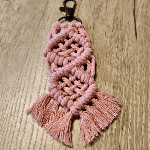 Diamond Lattice Center Keychain