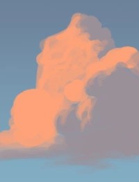 как рисовать облака в фотошопе