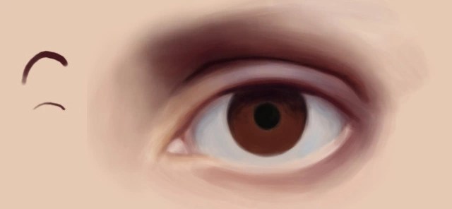как нарисовать глаз в фотошопе