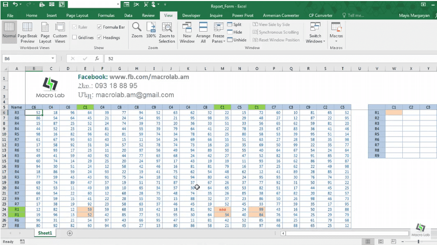 Sumif RC user defined function