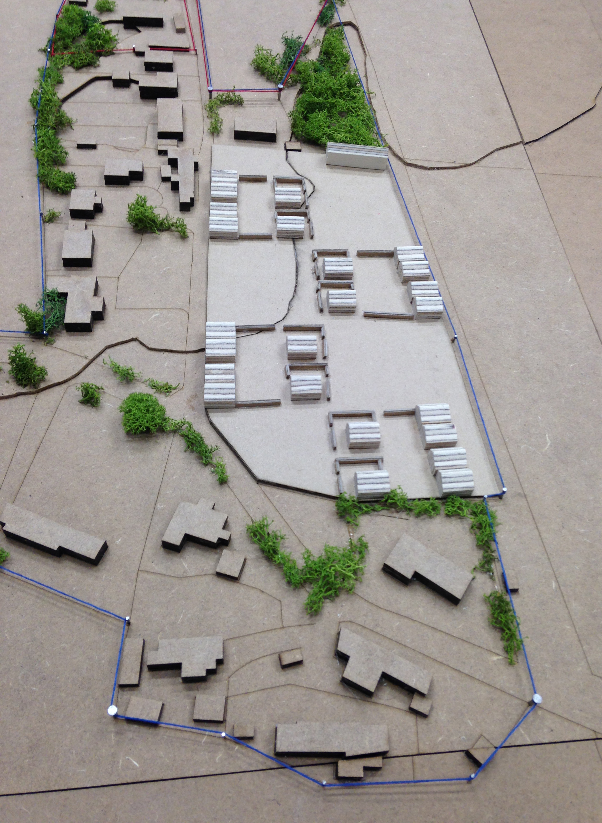 Self-sustaining model - courtyards and agriculture