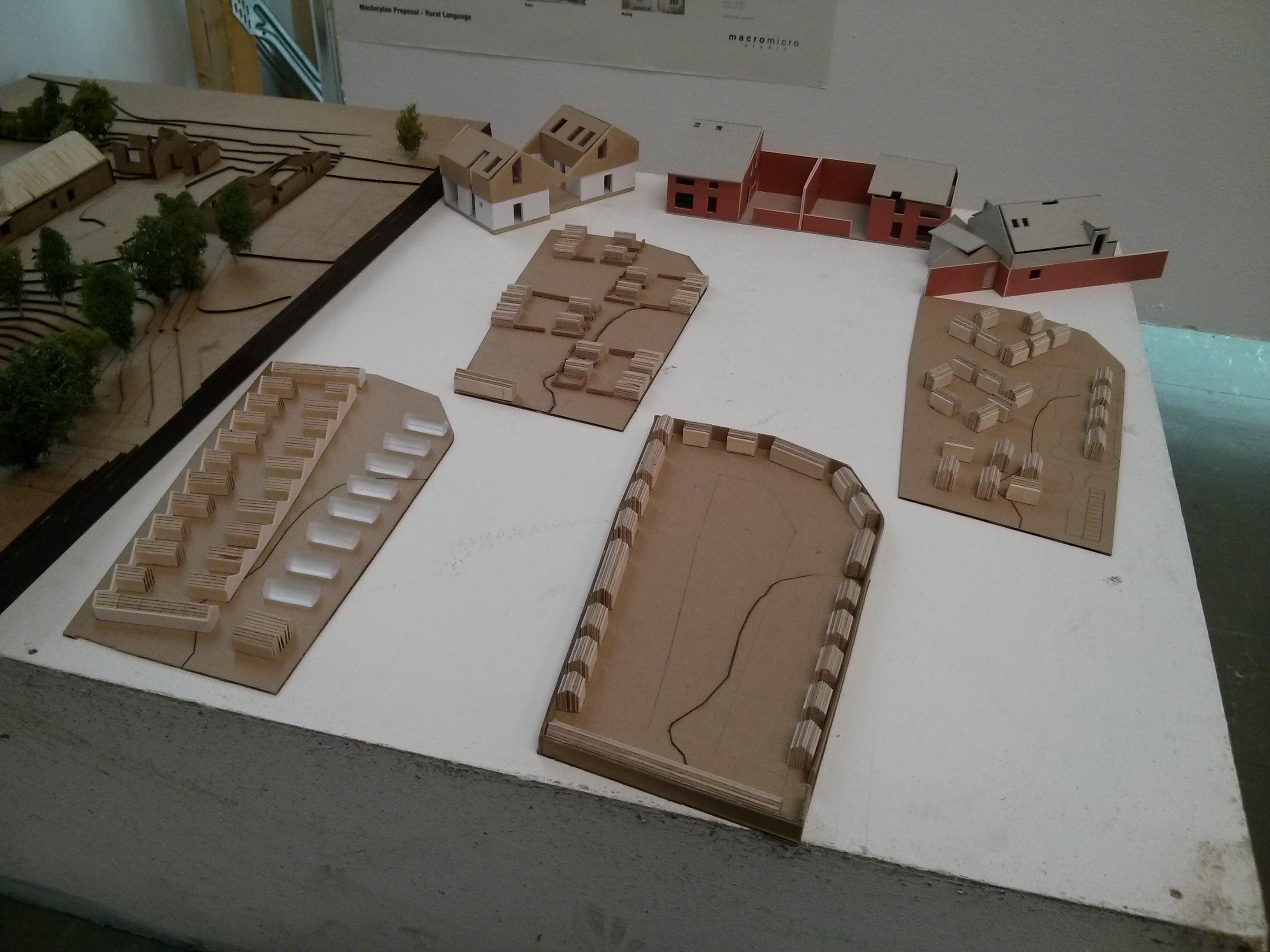 Models - 1:500 masterplans and 1:100 houses