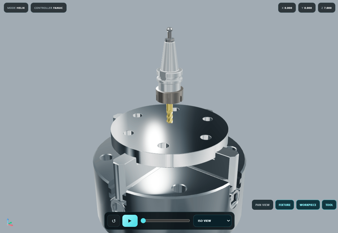 Free CNC macro resources - MacroMill Bolt-Hole Circle and Helical Milling application