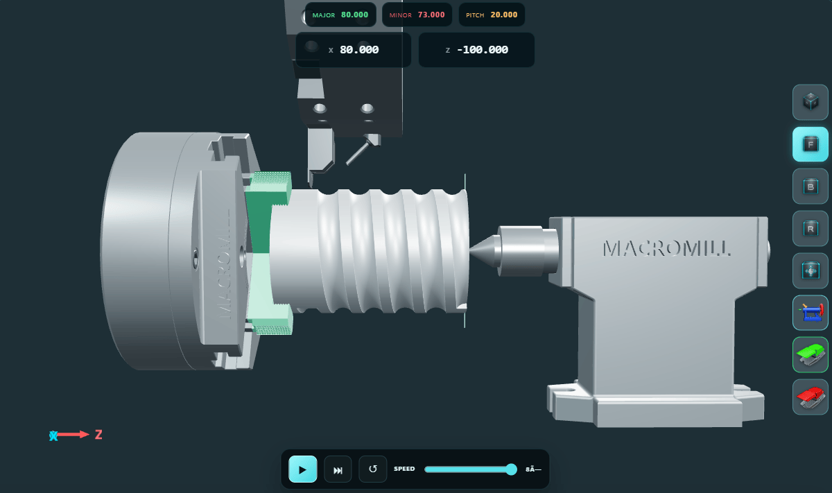 Free CNC macro resources - MacroMill Rope Groove Generator and Simulator