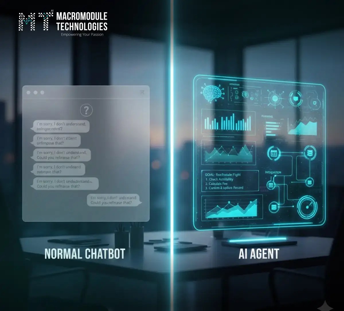 How Do AI Agents Differ from Normal Chatbots?