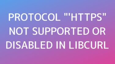 Https Protocol Not Supported Or Disabled In Libcurl Troubleshooting Guide - HD Abstract Backgrounds for Desktop