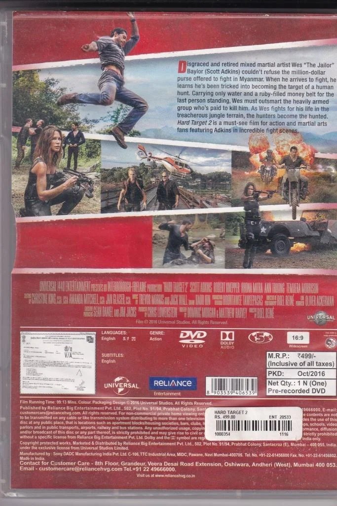 Hard Target 2 English Movie DVD
