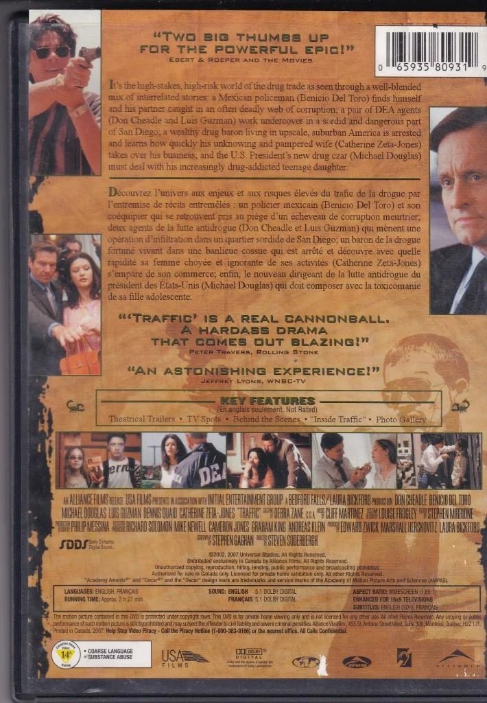 Traffic English Movie DVD - Macsendisk