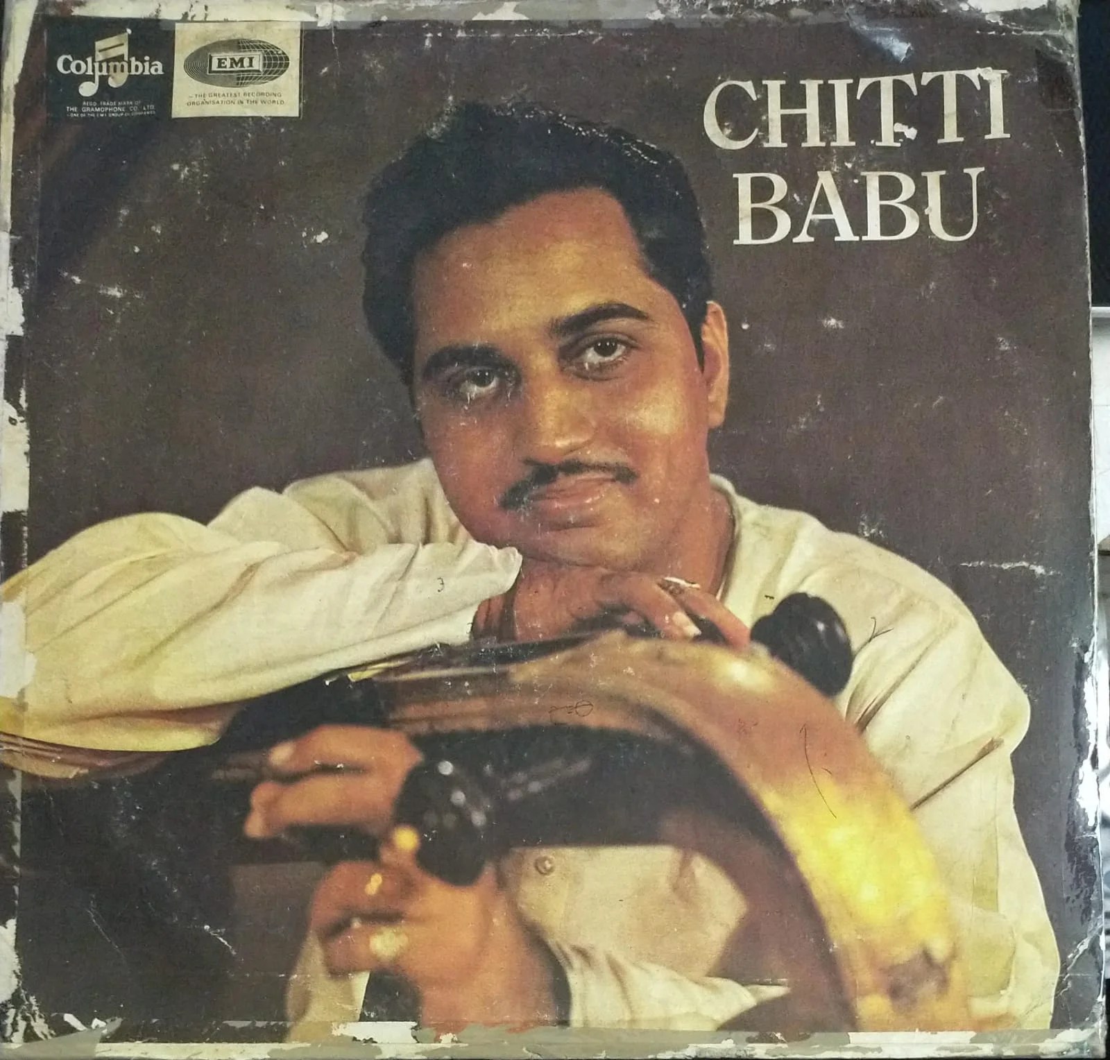 Classical Carnatic Instrumental Veena LP Vinyl Record by Chittibabu