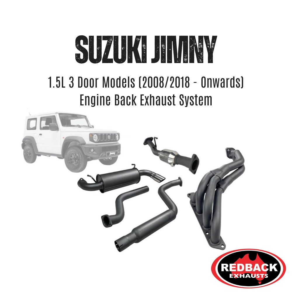 REDBACK 2.5" Engine Back Exhaust System - 4X4 Suzuki Jimny 3 Door Models (2007/2018 - Onwards)