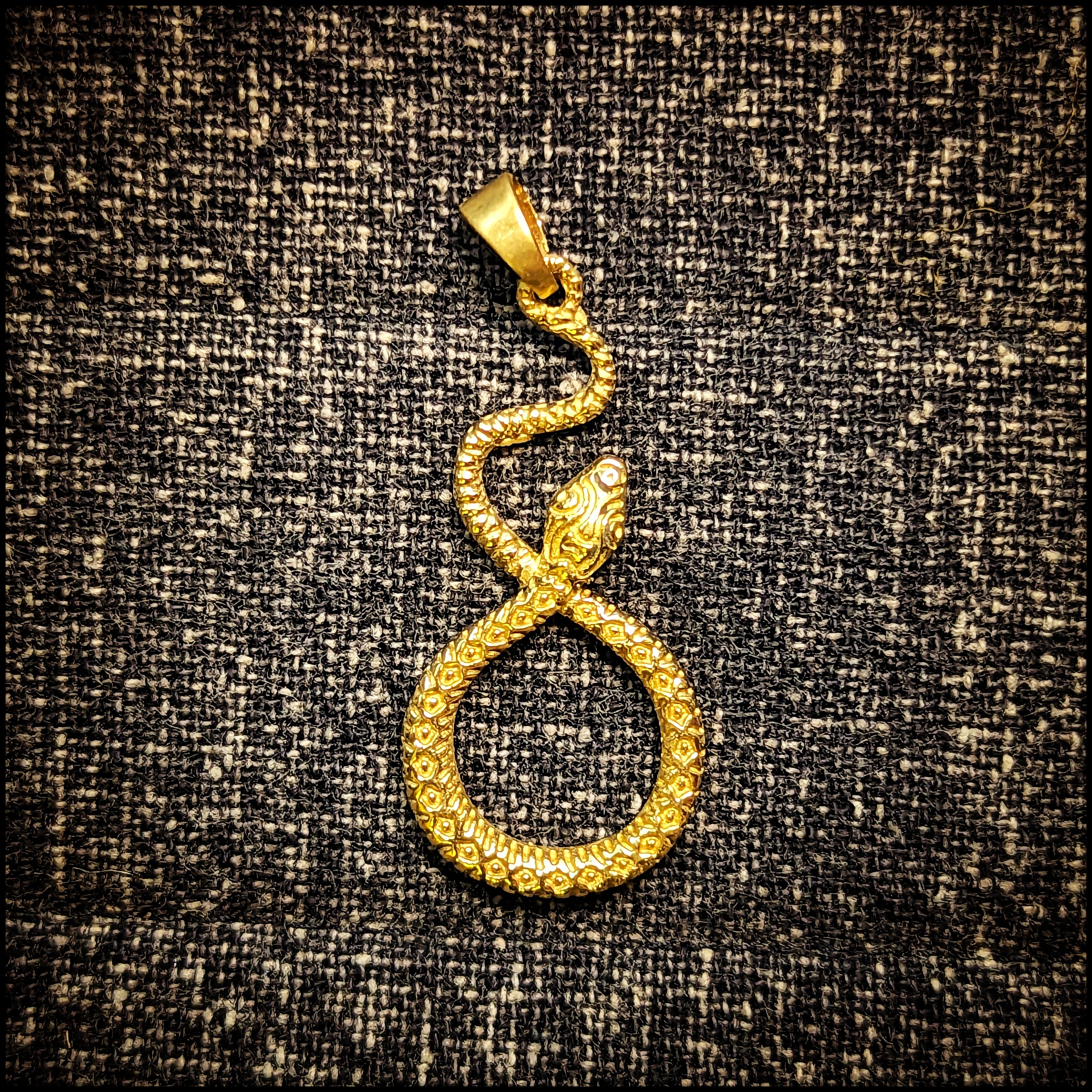 Brass Pendant Snake