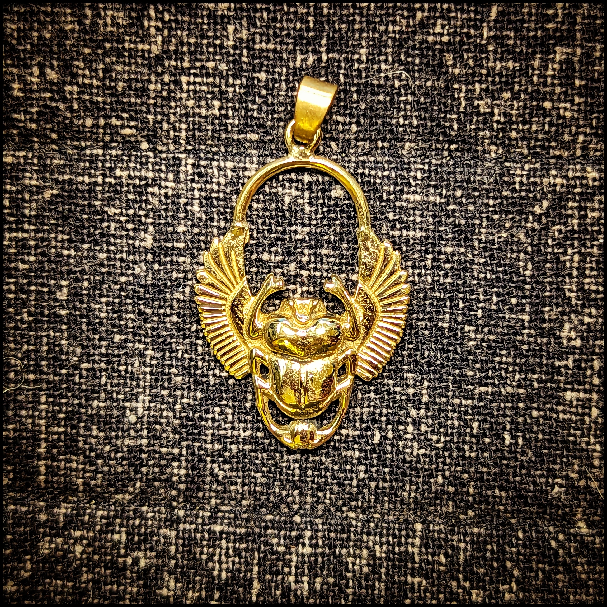 Brass Pendant Scarab
