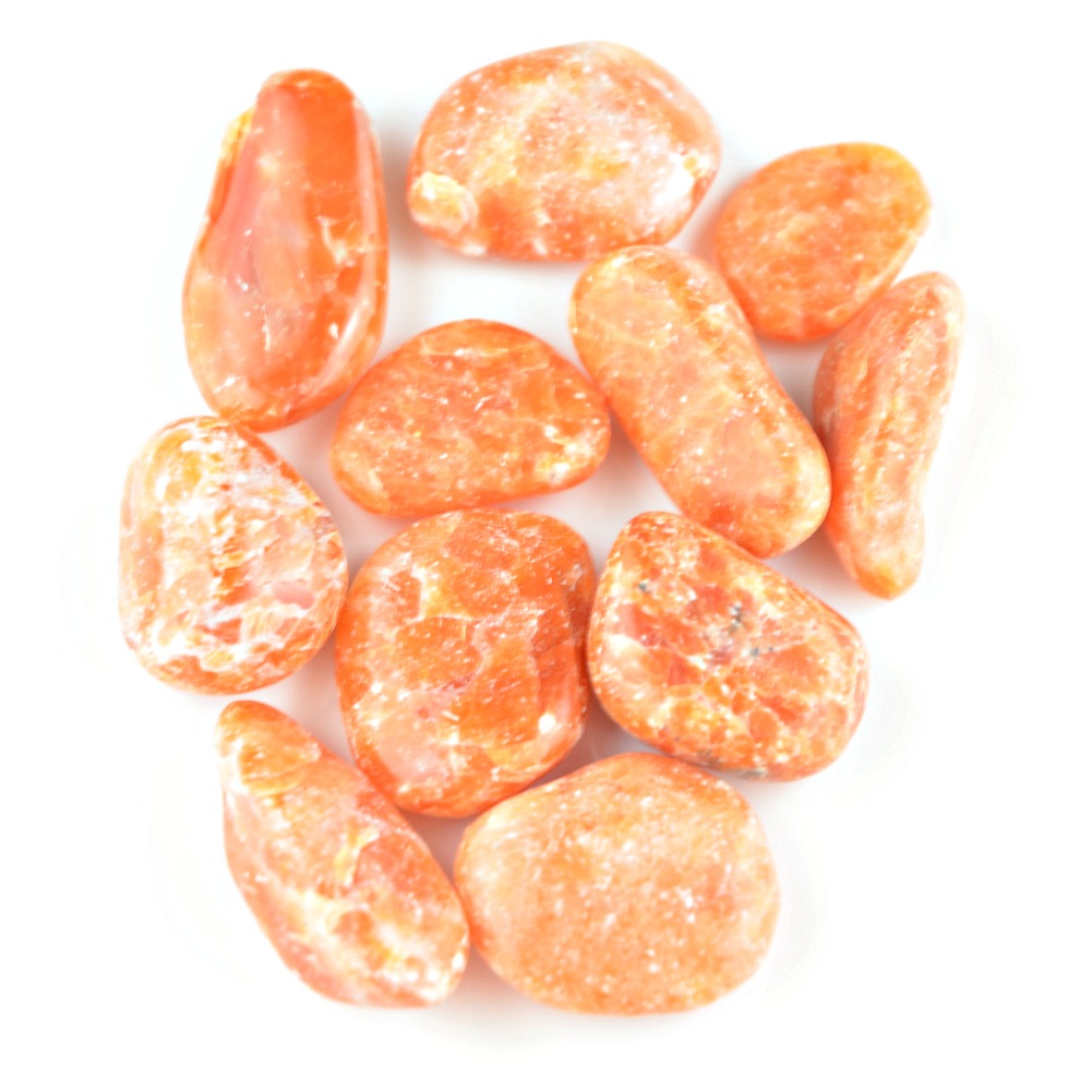 Orange Calcite Tumbled Stone
