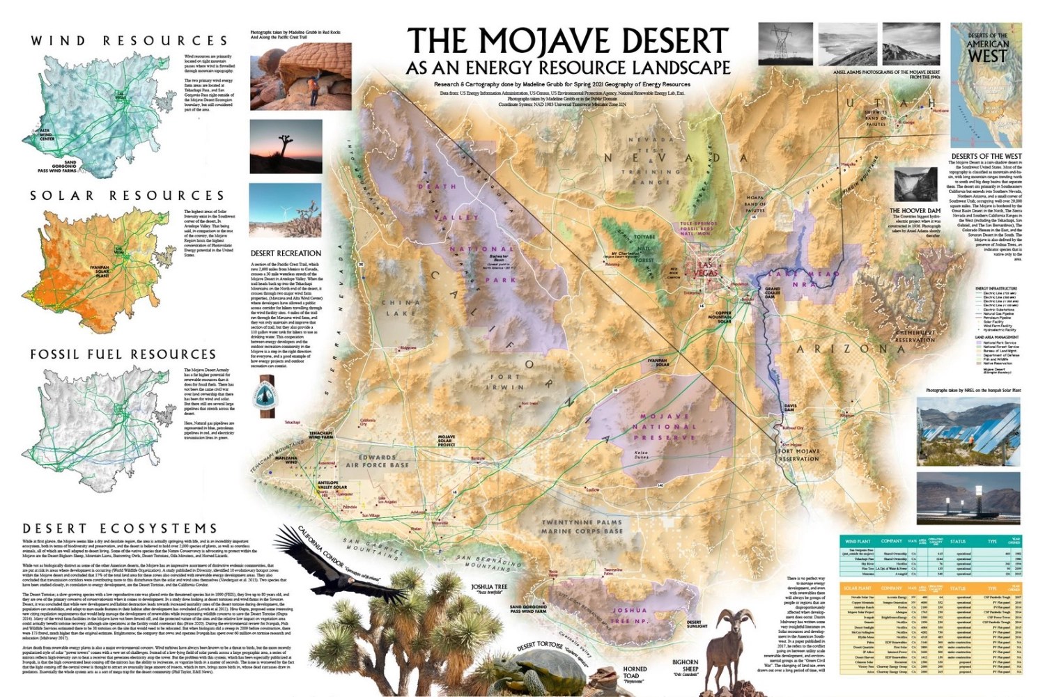 Cartography Portfolio 3D Maps Trail Maps GIS Design Maddy Grubb Maps Mojave Map Poster.webp